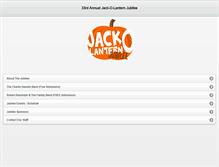 Tablet Screenshot of jackolanternjubilee.com